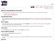 Tablet Screenshot of issues.mediagoblin.org
